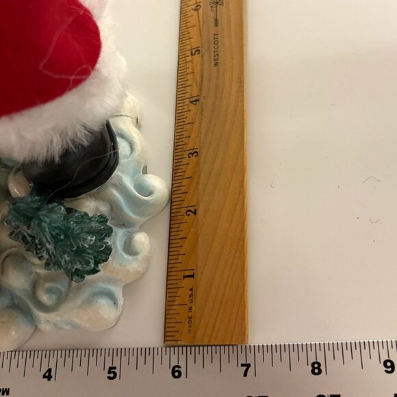 Aviator Santa Figurine Holiday Decor Airplanes Christmas Vintage 16.5" - Picture 8 of 9